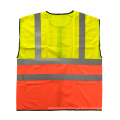 Two tone colors reflective safety vest with EN20471 reflective tape